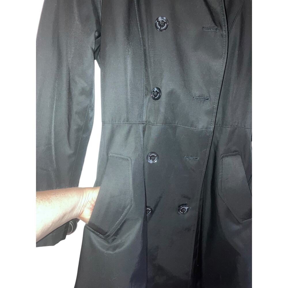 Lauren Ralph Lauren NWT Black Women’s Belted Waterproof Trench-Medium - Picture 9 of 16
